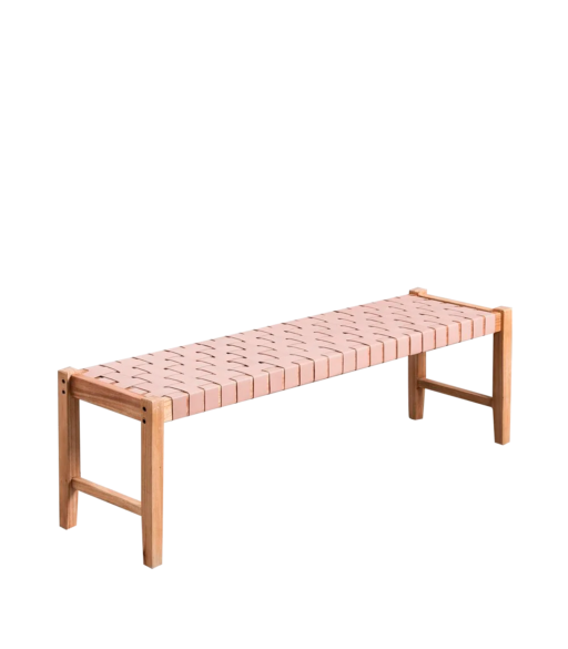 Mara Banco Madera y Piel