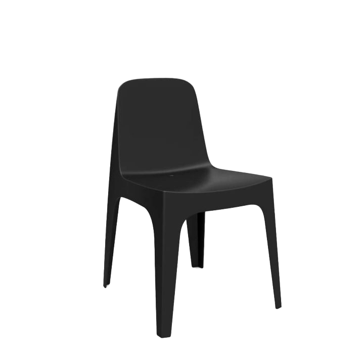 silla solid negra´
